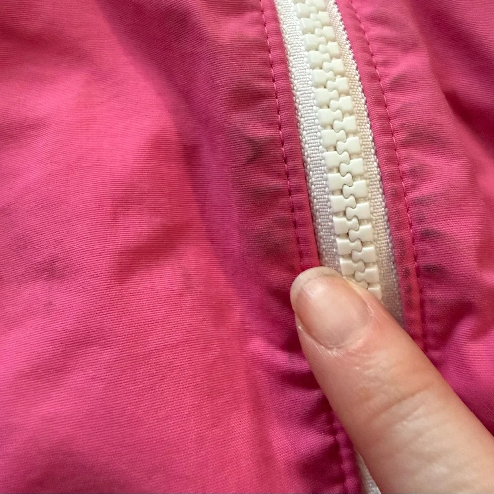 Old Navy Pink Hooded Windbreaker Jacket Girls 4T Water Resistant‎